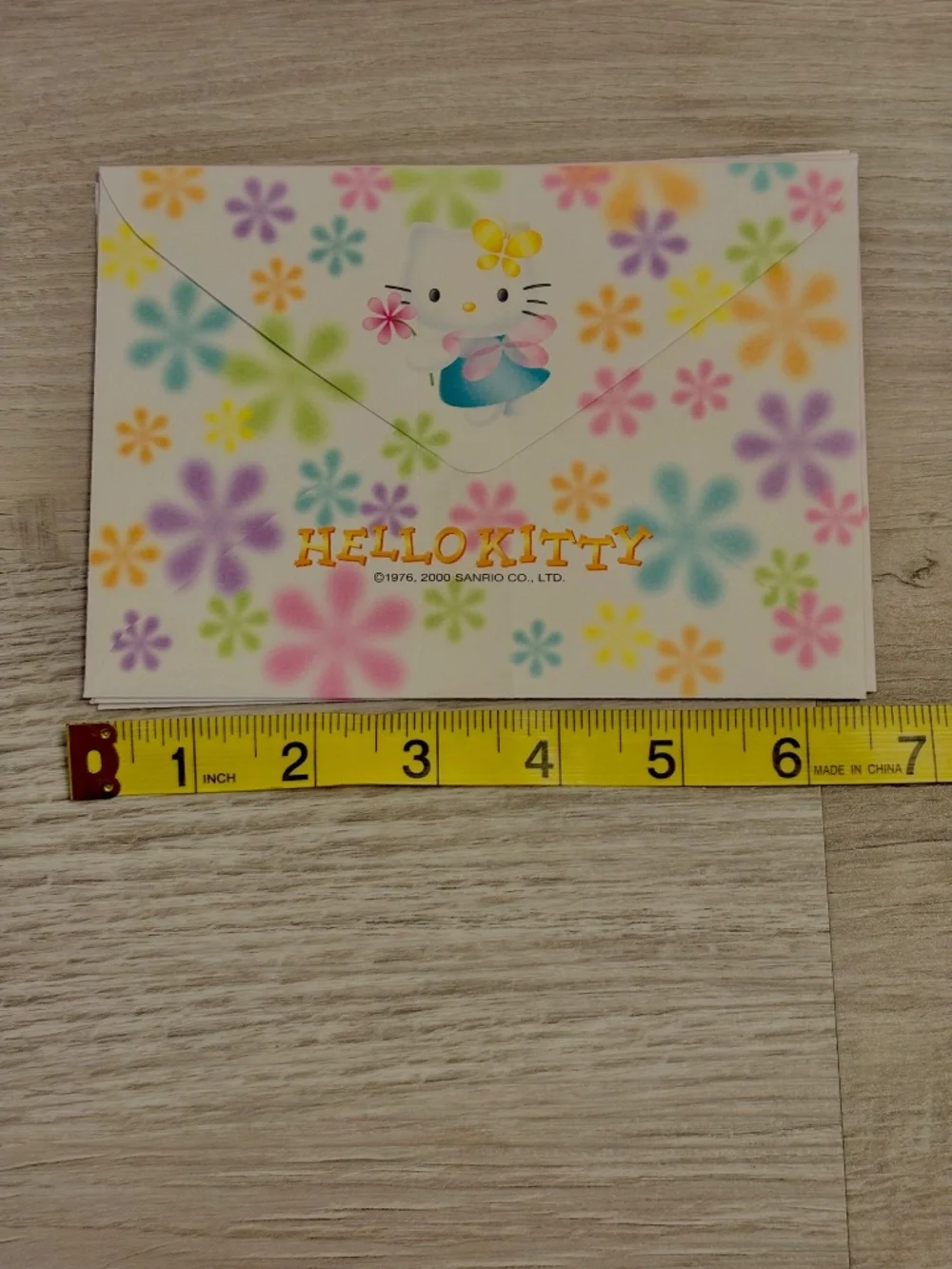 Vintage Sanrio Hello Kitty Angel Y2K Stationary Postcard Letter Set 2000 Read